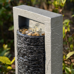 Teamson Home Dark Gray Framed Column Water Outdoor Fountain 32 inch - Size: 82.04 x 21.59 x 33.78cm - Grey - Wilko - thumbnail 7