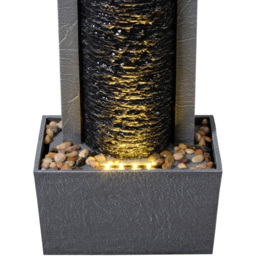 Teamson Home Dark Gray Framed Column Water Outdoor Fountain 32 inch - Size: 82.04 x 21.59 x 33.78cm - Grey - Wilko - thumbnail 5