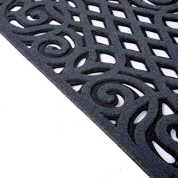 Oseasons Grey Ornate Doormat with Open Back 60 x 40cm - Wilko - thumbnail 5