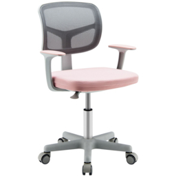 Costway Swivel Computer Desk Chair Pink - Size: 50 x 47 x 24cm - Wilko - thumbnail 3