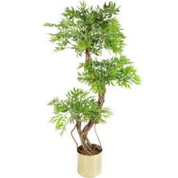Botanik Japanese Fruticosa Ficus Artificial Tree in Pot 4.5ft - Size: 120 x 60 x 60cm - Green - Wilko - thumbnail 5