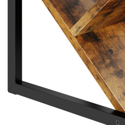 Living and Home 5 Shelf Black and Dark Wood Freestanding Tree Bookcase - Brown - Wilko - thumbnail 4