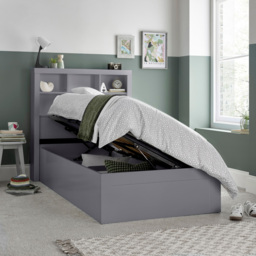 Bedmaster Oscar Grey Wooden Ottoman Bed - Size: Single - Wilko - thumbnail 6