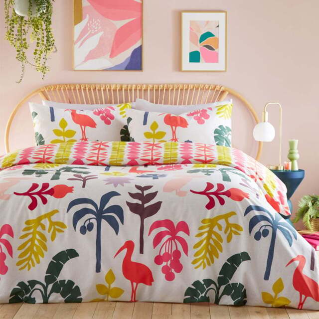 furn. Marula Double Multicolour Tropical Duvet Cover Set - Wilko - image 1
