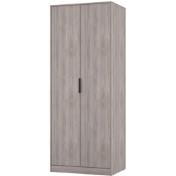 Crowndale Hong Kong 2 Door Grey Oak Tall Wardrobe Ready Assembled - Wilko - thumbnail 5