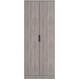 Crowndale Hong Kong 2 Door Grey Oak Tall Wardrobe Ready Assembled - Wilko - thumbnail 3