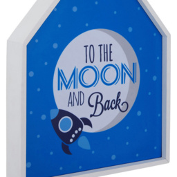 Premier Housewares To The Moon and Back LED Light Box - Size: 27 x 6 x 39cm - Blue - Wilko - thumbnail 6