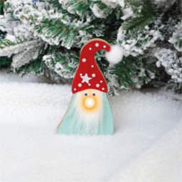 St Helens Green and Red Light Up Wooden Ornamental Gonk - Size: 130 x 80 x 20cm - Wilko - thumbnail 6