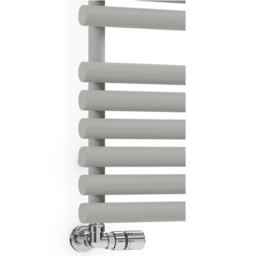 Terma Rolo Towel 2111BTU Salt n Pepper Heated Towel Rail 1085 x 520mm - Size: 108.5 x 52 x 12.7cm - Grey - Wilko - thumbnail 6
