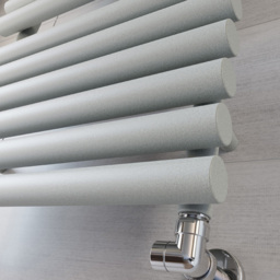 Terma Rolo Towel 2111BTU Salt n Pepper Heated Towel Rail 1085 x 520mm - Size: 108.5 x 52 x 12.7cm - Grey - Wilko - thumbnail 7