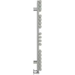 Terma Rolo Towel 2111BTU Salt n Pepper Heated Towel Rail 1085 x 520mm - Size: 108.5 x 52 x 12.7cm - Grey - Wilko - thumbnail 5