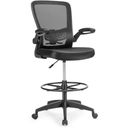 Costway Black High Back Mesh Office Chair - Size: 63 x 62 x 30cm - Wilko - thumbnail 3