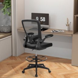Costway Black High Back Mesh Office Chair - Size: 63 x 62 x 30cm - Wilko - thumbnail 5
