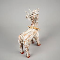 Shatchi Free Standing Deer Christmas Decoration 36cm - Size: 36 x 21 x 3.6cm - Gold - Wilko - thumbnail 5