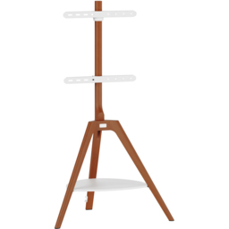 TTAP Tripod Single Shelf Light Wood Floor TV Stand - Size: 133.5 x 76.5 x 54cm - Brown - Wilko - thumbnail 3