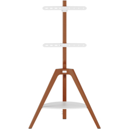 TTAP Tripod Single Shelf Light Wood Floor TV Stand - Size: 133.5 x 76.5 x 54cm - Brown - Wilko - thumbnail 4