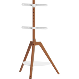 TTAP Tripod Single Shelf Light Wood Floor TV Stand - Size: 133.5 x 76.5 x 54cm - Brown - Wilko - thumbnail 6