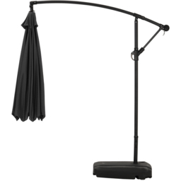 Living and Home Black Cantilever Parasol 3m with 60L Fillable Base - Wilko - thumbnail 6