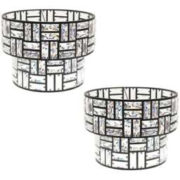 ValueLights Elise Black Easy Fit Shade 2 Pack - Wilko
