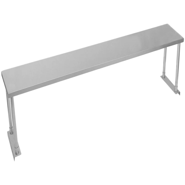 Monster Shop Kukoo Single Tier Steel Over Shelf 150cm - Size: 45 x 150 x 30cm - Silver - Wilko - image 1