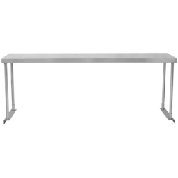 Monster Shop Kukoo Single Tier Steel Over Shelf 150cm - Size: 45 x 150 x 30cm - Silver - Wilko - thumbnail 3