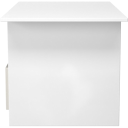 Crowndale Contrast Single Drawer Grey Matt and White Coffee Table Ready Assembled - Size: 50 x 93 x 53cm - Grey Matt & White - Wilko - thumbnail 4
