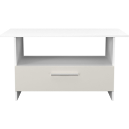 Crowndale Contrast Single Drawer Grey Matt and White Coffee Table Ready Assembled - Size: 50 x 93 x 53cm - Grey Matt & White - Wilko - thumbnail 3