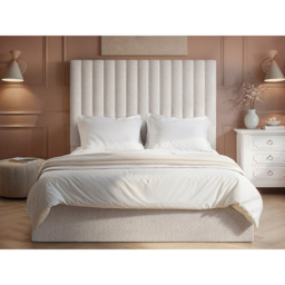 Flair Everley King Size Cream Boucle Ottoman Bed - Wilko - thumbnail 6