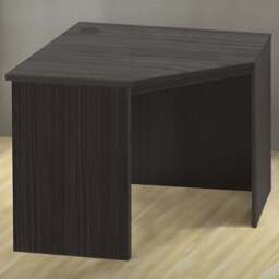 R White Cabinets Corner Computer Desk Black - Size: 72.8 x 94 x 54cm - Wilko