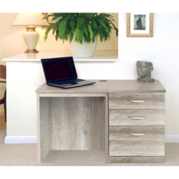 R White Cabinets 2 Drawer Single Cabinet Grey Set-02 Desk - Size: 72.8 x 107.9 x 54cm - Wilko - thumbnail 5