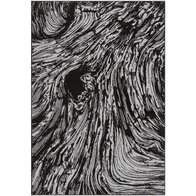 Desire Rugs Obsidian Grey Whirlpool Rug 120 x 170cm - Size: 170 x 120 x 0.8cm - Wilko - image 1