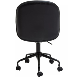 Premier Housewares Clinton Black Swivel Office Chair - Size: 49 x 64 x 93cm - Interiors by Premier - Wilko - thumbnail 6