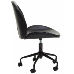 Premier Housewares Clinton Black Swivel Office Chair - Size: 49 x 64 x 93cm - Interiors by Premier - Wilko - thumbnail 5