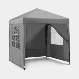 VonHaus 2 x 2m Grey Pop-up Gazebo with Removable Side Panel - Wilko - thumbnail 3