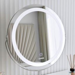 CARME Home Ava LED Marble Silver Touch Sensor Light Mirror - Size: 50 x 11 x 50cm - Wilko - thumbnail 6