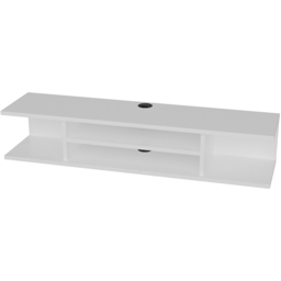 Decorotika Pivot 4 Shelf White Floating TV Unit - Size: 23.2 x 120 x 29.5cm - Wilko - thumbnail 4