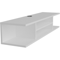 Decorotika Pivot 4 Shelf White Floating TV Unit - Size: 23.2 x 120 x 29.5cm - Wilko - thumbnail 6