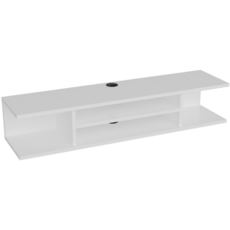Decorotika Pivot 4 Shelf White Floating TV Unit - Size: 23.2 x 120 x 29.5cm - Wilko - thumbnail 3
