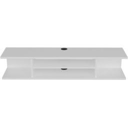 Decorotika Pivot 4 Shelf White Floating TV Unit - Size: 23.2 x 120 x 29.5cm - Wilko - thumbnail 5