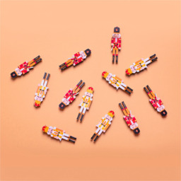 St Helens Orange Wooden Nutcracker Stickers 12 Pack - Size: 50 x 15 x 3cm - Wilko - thumbnail 5