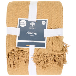 Amberley Throw Caramel - Divante - Wilko - thumbnail 3