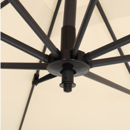 Living and Home Cream Square Rotatable Tilt Cantilever Parasol with Cross Base 3m - Size: 250 x 300 x 300cm - Wilko - thumbnail 5