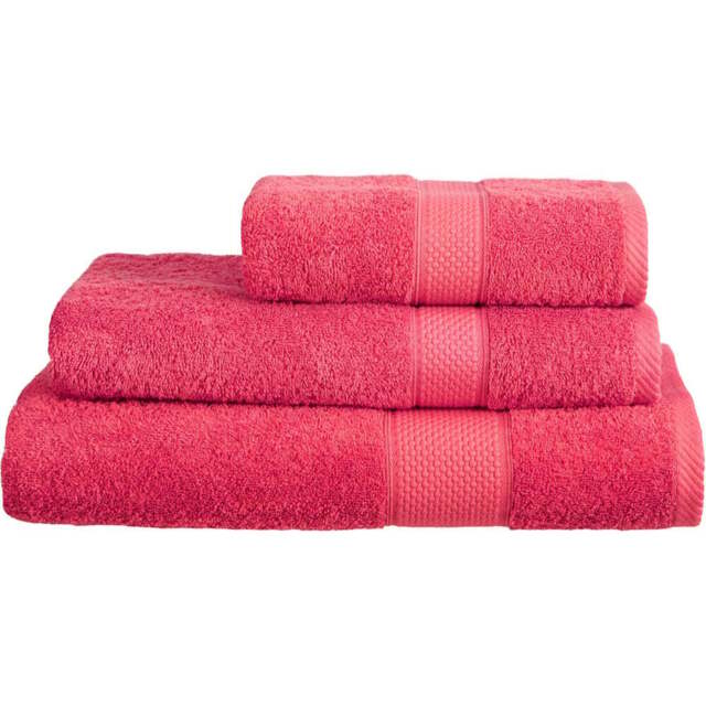 Imperial Hotel Quality Raspberry Combed Cotton Turkish Bath Mat - Size: 50 x 80 x 4cm - Pink - Wilko - image 1