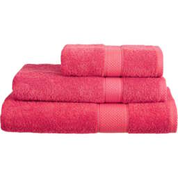 Imperial Hotel Quality Raspberry Combed Cotton Turkish Bath Mat - Size: 50 x 80 x 4cm - Pink - Wilko