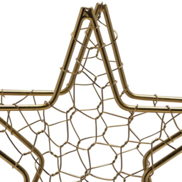 The Christmas Gift Co Celestial Gold Star Wire Candle Holder Medium - Size: 17 x 12 x 18cm - The Christmas Gift Co. - Wilko - thumbnail 3