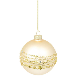 Pack of 6 Glass Baubles Champagne - Blushing Ballroom - Wilko - thumbnail 4