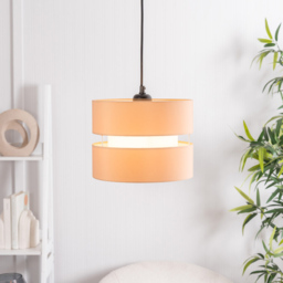 ValueLights Sophia 2-Tier Sand and White Small Ceiling Light Shade 2 Pack - Size: 19 x 26 x 26cm - Orange - Wilko - thumbnail 6