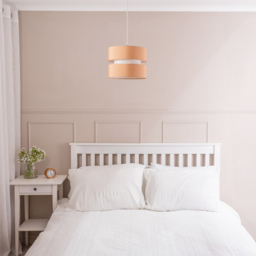 ValueLights Sophia 2-Tier Sand and White Small Ceiling Light Shade 2 Pack - Size: 19 x 26 x 26cm - Orange - Wilko - thumbnail 3