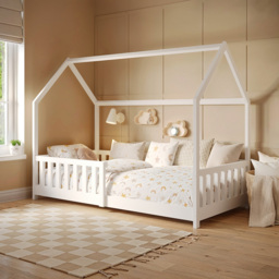Flair Explorer Single White Playhouse Bed Frame with Rails - Wilko - thumbnail 7