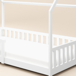 Flair Explorer Single White Playhouse Bed Frame with Rails - Wilko - thumbnail 5